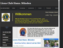 Tablet Screenshot of lionsclub-hann-muenden.net